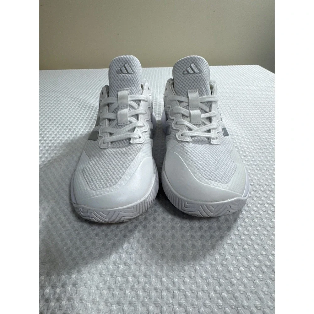 Adidas Tennis Shoes Womens 7 Gamecourt 2 White Silver EUC HQ8476